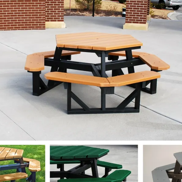 Frog Furnishings Hexagon Picnic Table | NoahsPlay.com
