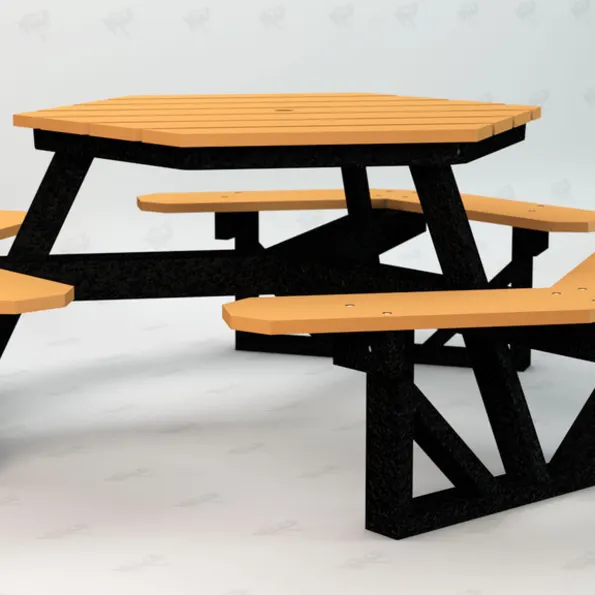 Frog Furnishings Hexagon Picnic Table | NoahsPlay.com