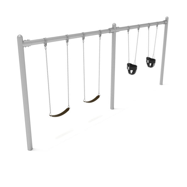 2-Bay Single Post Swings