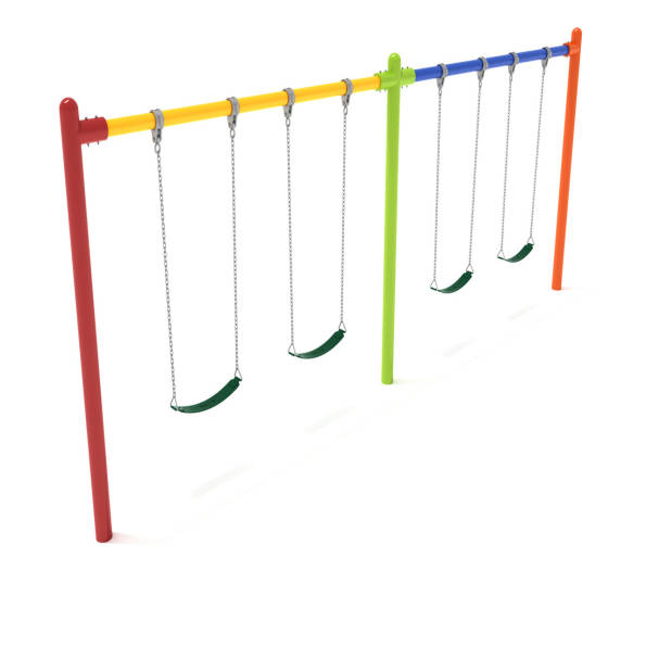 2-Bay Single Post Swings