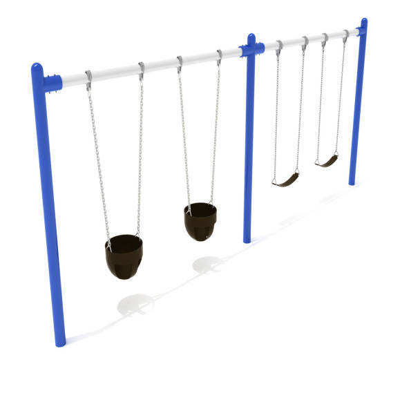 2-Bay Single Post Swings