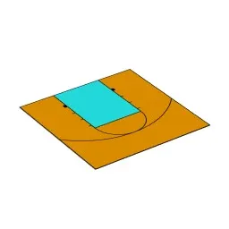 Dominator 30x30 Basketball Court