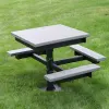 Square Picnic Pedestal T-Table thumbnail 3