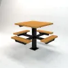 Square Picnic Pedestal T-Table thumbnail 7