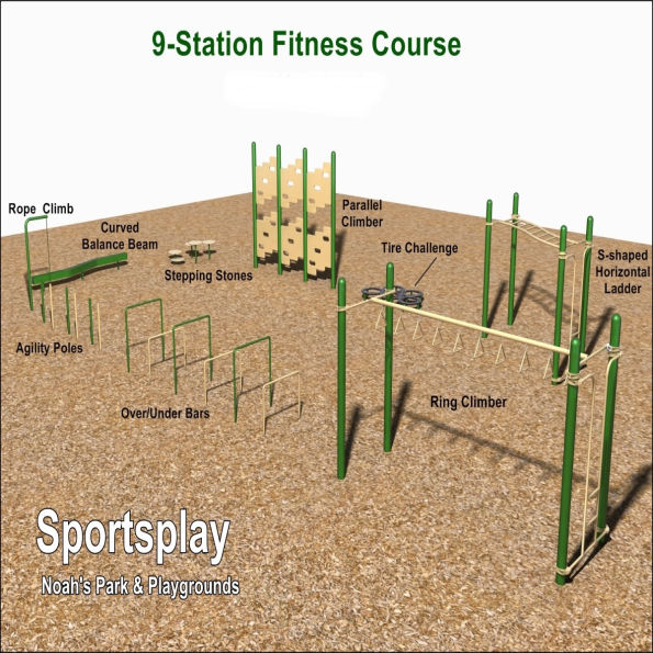 Elementary Fitness Course 9-Stations