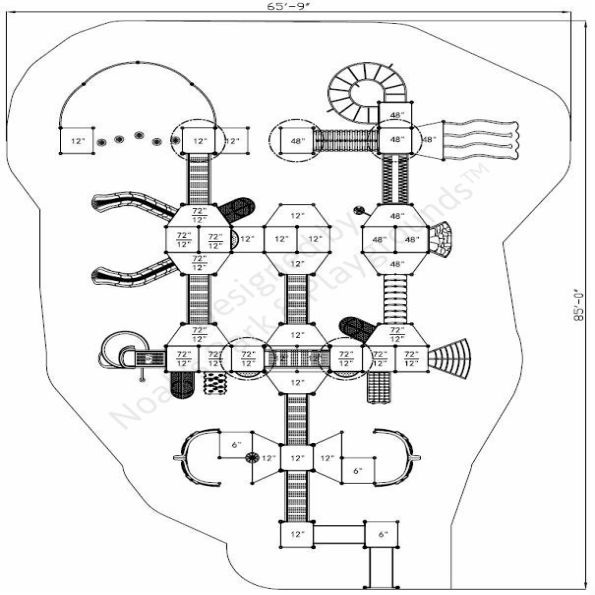 Leach Castle Inclusive Play Structure