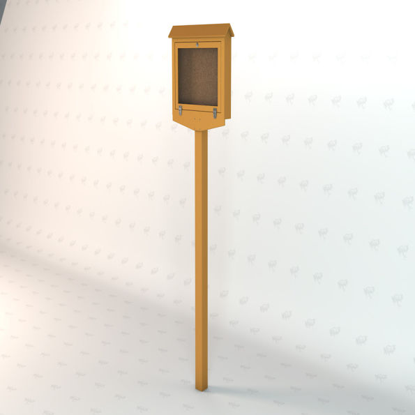 Outdoor Hinged Message Board - Small