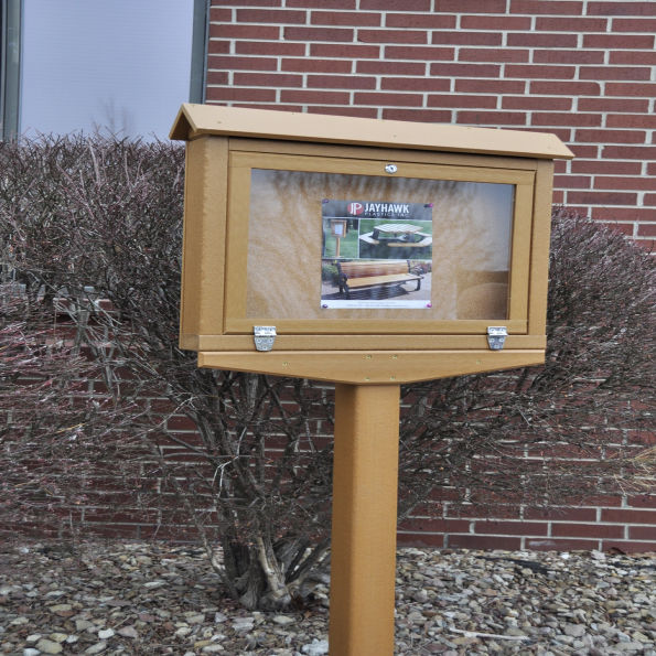 Outdoor Hinged Message Board - Small