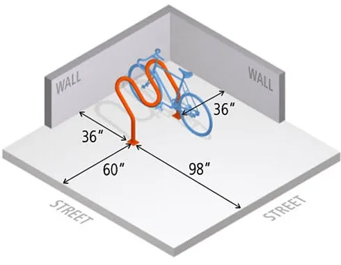 Hi Roller Bike Rack (Hi2H)