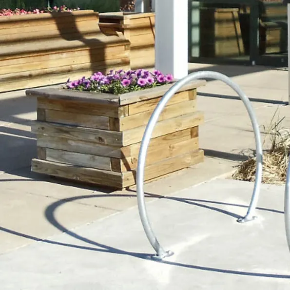 Custom Round Bike Rack Dero Round Bike Rack | NoahsPlay.com