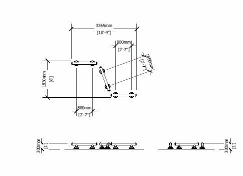Triple Station Balance Beam