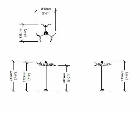 Triple Station Chin-Up Bars