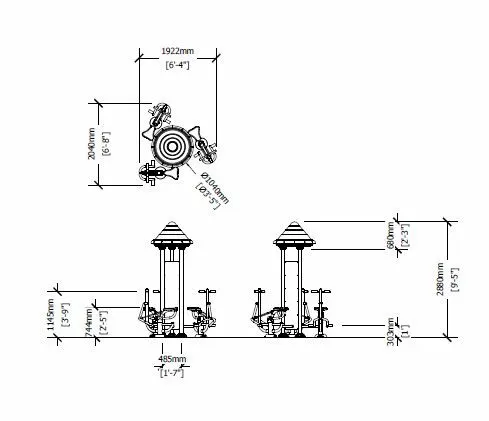 Royal Triple Station Fit Rider