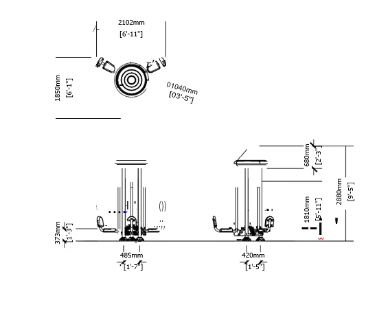 Royal Triple Station Leg Press