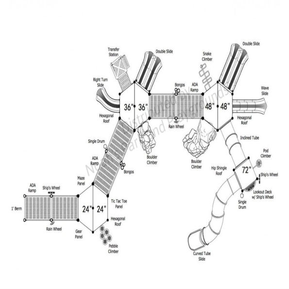 Riverbend Run Inclusive Play Structure