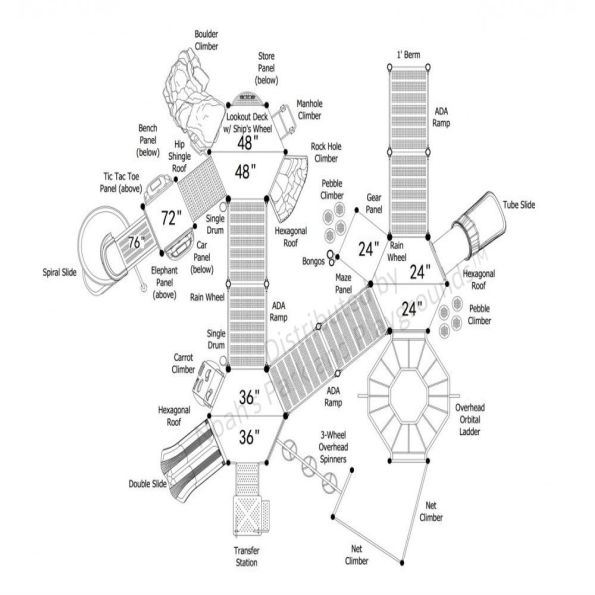 Quaker Mill Inclusive Play Structure