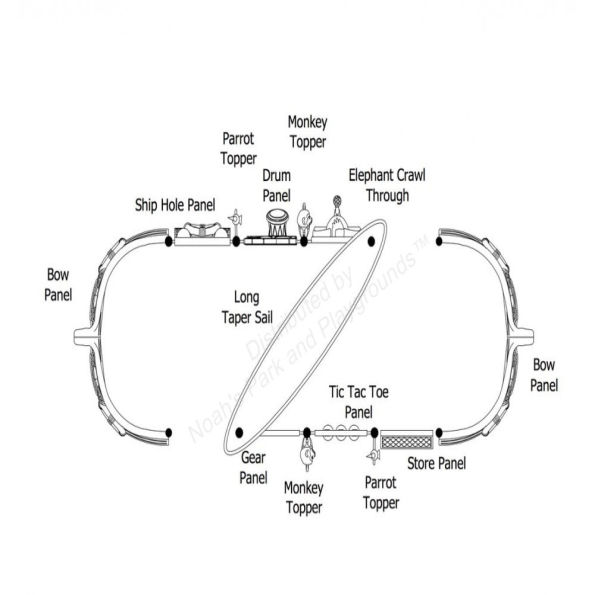 Great Ghost Pirate Ship Play Structure