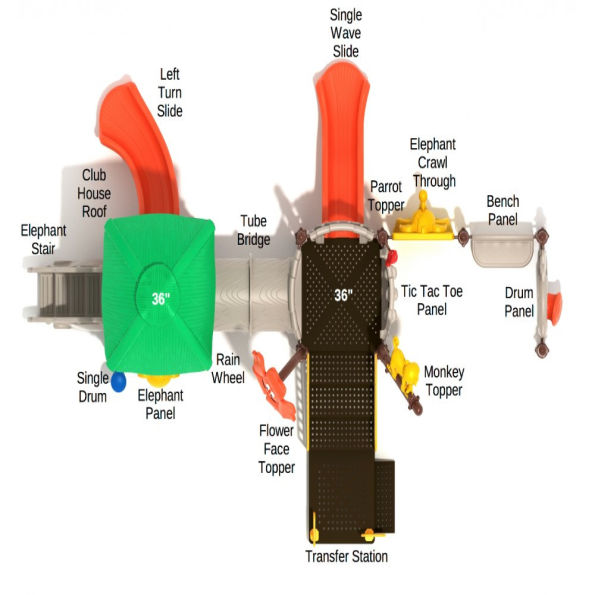 Jumpin' Jaguar Tree House Play Structure