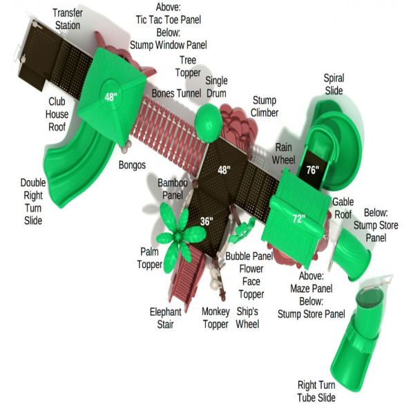 Polly Parrot Tree House Play Structure