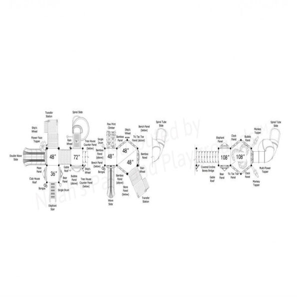 Lizzy Lizard Tree House Play Structure