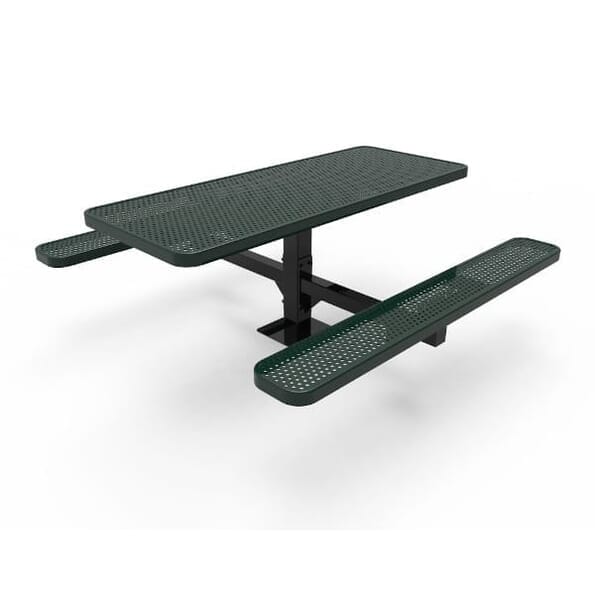 6' Rectangular Single Pedestal Table