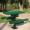 6' Rectangular Single Pedestal Table thumbnail 1