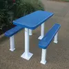 Rectangular Independent Pedestal Table thumbnail 1
