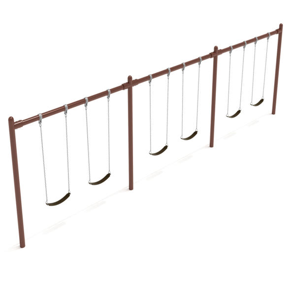 3-Bay Single Post Swings