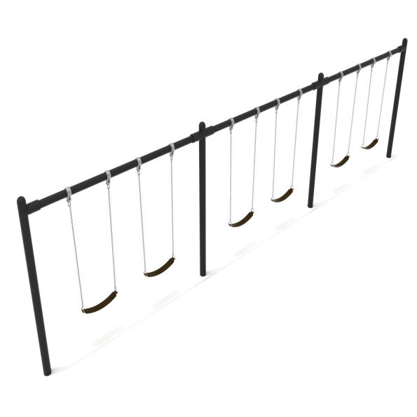 3-Bay Single Post Swings