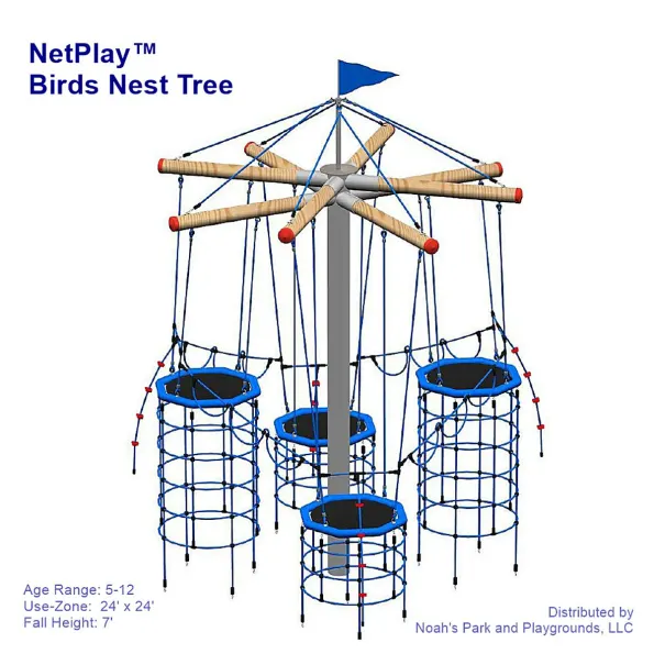 NetPlay Bird's Nest Tree Playground Climber | NoahsPlay.com