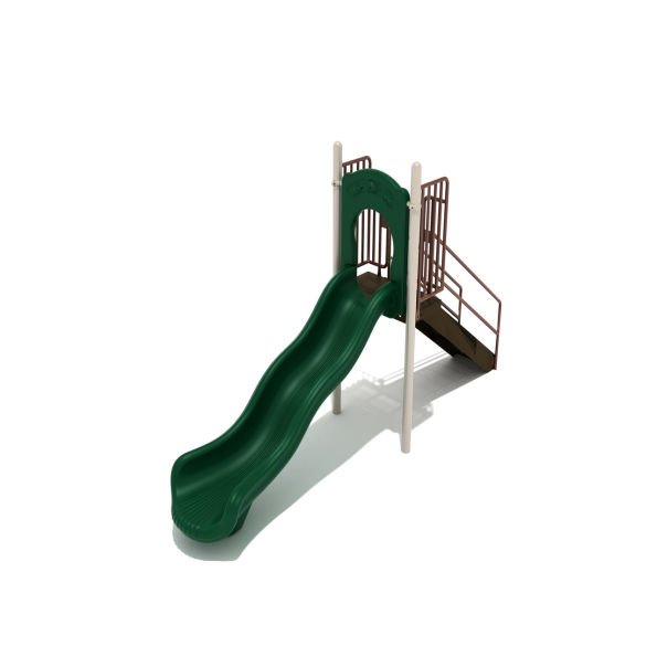 Freestanding Straight Single Wave Slide