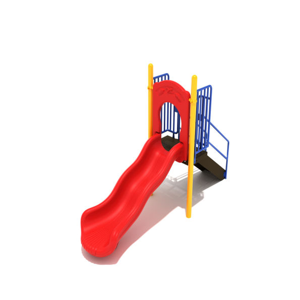 Freestanding Straight Single Wave Slide