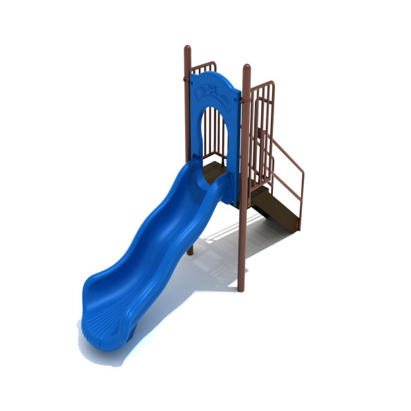 Freestanding Straight Single Wave Slide