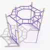 Octagon Rung Horizontal Ladder thumbnail 1