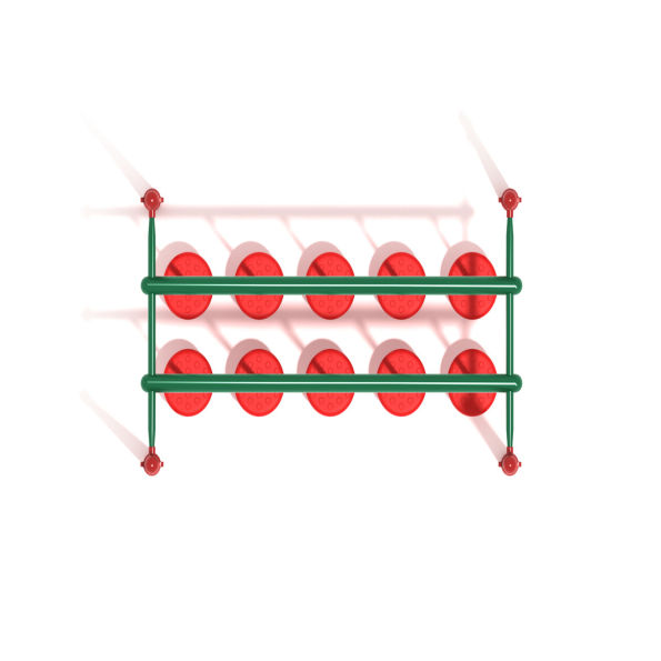 Double Row Pebble Bridge