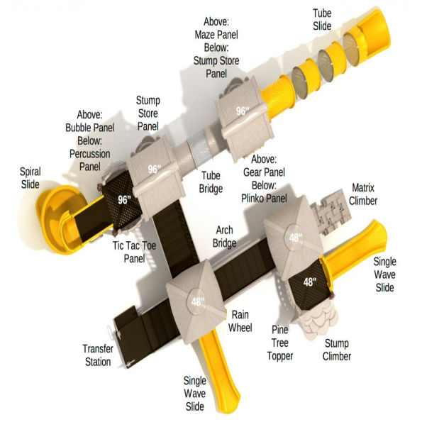 Hyena Hideout Tree House Play Structure