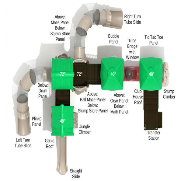 Gorilla Gorge Tree House Play Structure