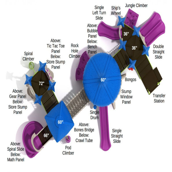 Mighty Macaw Tree House Play Structure