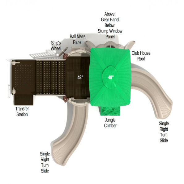 Tilly Tiger Tree House Play Structure