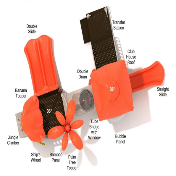 Continuous Canopy Tree House Play Structure