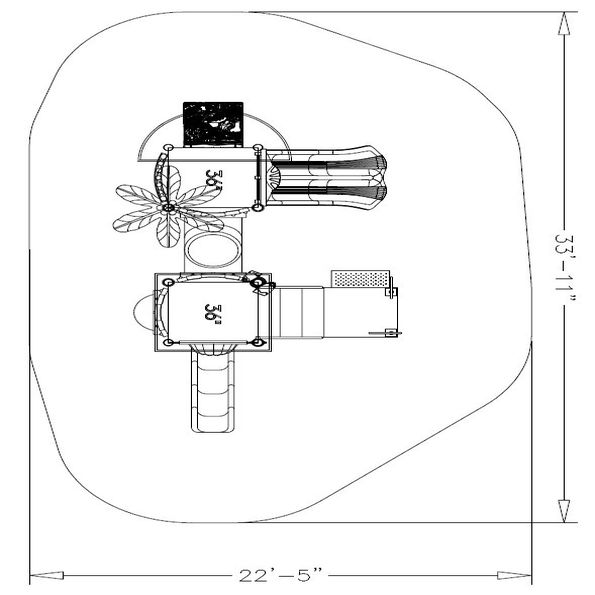 Continuous Canopy Tree House Play Structure