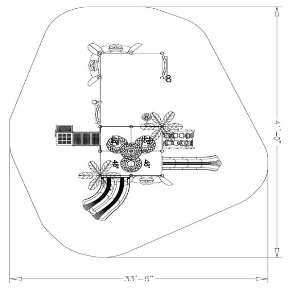 Brown Bear Tree House Play Structure