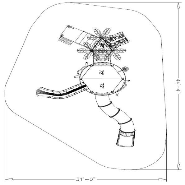 Lumbering Lemur Tree House Play Structure