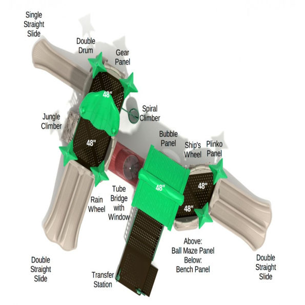 Turbo Turtle Tree House Play Structure
