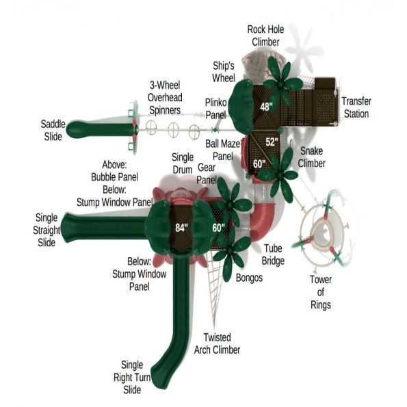 Falcon Flight Tree House Play Structure