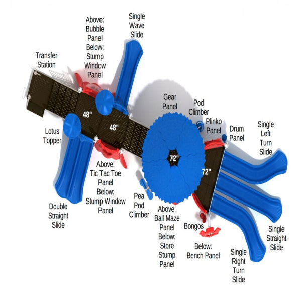 Icky Iguana Tree House Play Structure