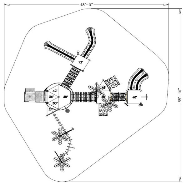 Fancy Frog Tree House Play Structure