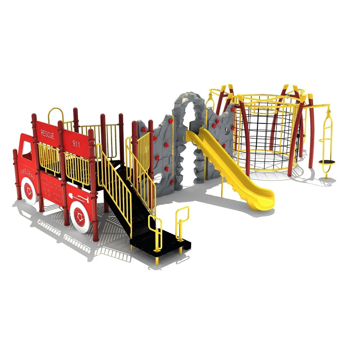 Krebs Fire Truck Themed Play Structure