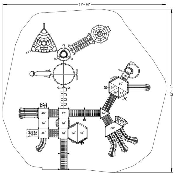 Horntown Inclusive Play Structure