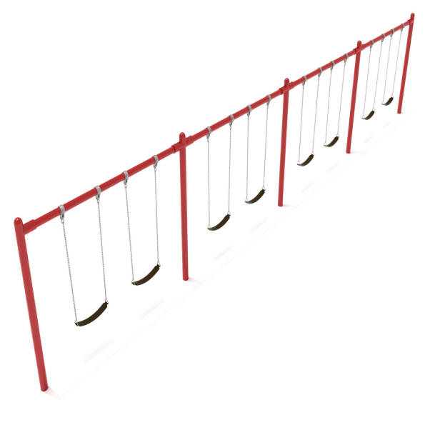 4-Bay Single Post Swings